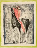 Marino Marini, The Black Horse, Lithograph on paper