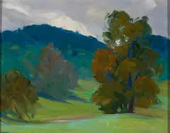 Near Bauneg Beg by Elwyn George Gowen, 1937, Oil on board, offered May 2023