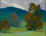 Elwyn George Gowen, Near Bauneg Beg, 1937, Oil on board