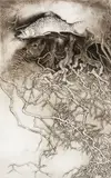 Ladislav Hanka, Under the Influence of Running Water I, 1991, Etching