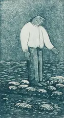 John Neville, Fish Out of Water, Etching
