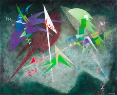 Rolph Scarlett, Abstraction, Oil on canvas