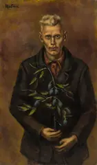 Henry Mattson, Self Portrait, Oil on canvas
