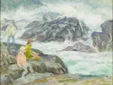 Edmund Franklin Ward, Figures On Monhegan Coast