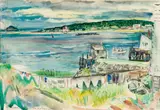 William Zorach, "Bay Point" Georgetown, Maine, Watercolor on paper