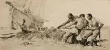 James  Allen, On the Reef, 1933, Etching on paper