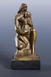 William Zorach, Mother and Child Maquette, Bronze