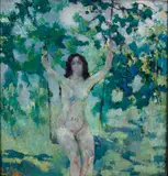 Arthur Beecher Carles Jr., Swinging Nude, Oil on canvas