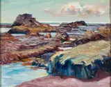 Cadwallader Lincoln Washburn, Low Tide, Oil on canvas