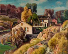 Eugene Speicher, November Landscape, Oil on canvas