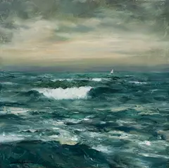 By the Sea by Dennis Sheehan, 2022, Oil on canvas, offered Apr 2023