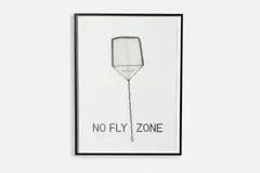 Vern Blosum, No Fly Zone, 2015, Graphite on paper