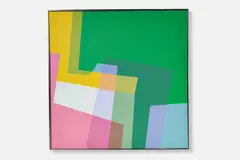 Beverly Politi, Untitled (Hard Edge), 1970s, Acrylic on canvas