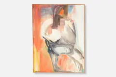 Beverly Politi, Untitled (Figural Abstract), 1960s, Oil on canvas
