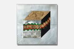 Ralph Arnold, Collaged Square, 1968, Mixed media and collage