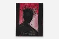 Richard Hambleton, Shadow Head (Pink), 2016, Acrylic on canvas