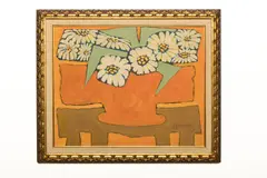 Benjamin Serrano, Daisies, 1963, Oil on canvas