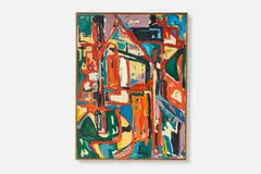 Untitled (Abstract) by Beverly Politi, 1950s, Oil on canvas, sold Apr 2025