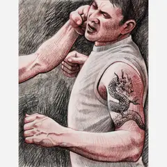 Nora Othic, Pow, 2007, Pastel on paper