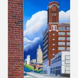 Michael Duane, City #1, 2010, Chalk