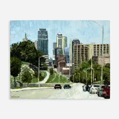 Karen Dreyer, Kansas City, Oil on panel