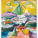 Philomene Dosek Bennett, Green Bay Mountain, 1978, Oil on canvas