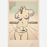 The Birth of Venus by Salvador Dalí, 1979, Color lithograph, sold Oct 2025