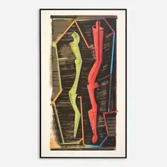 Warren Rosser, Reflex and Memory II, 1992 Six-color, lithograph