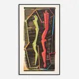 Warren Rosser, Reflex and Memory II, 1992 Six-color, lithograph