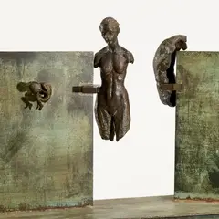 Trevor Southey, Foetus, 1980, Patinated bronze