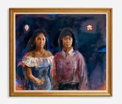 Trevor Southey, Marichi and Ricci, 1981, Oil on canvas
