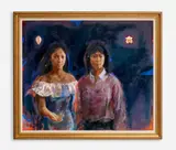 Trevor Southey, Marichi and Ricci, 1981, Oil on canvas