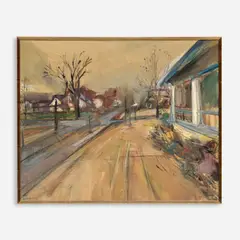 Stanley Lewis, Untitled urban landscape, 1972, Oil on canvas