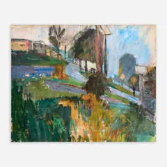 Stanley Lewis, Florence, Massachusetts, 1987, Oil, pastel, graphite