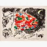 Marc Chagall, After the Winter (Apres l’Hiver), 1972, Color lithograph on paper