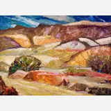 Walter Alexander Bailey, Erosion, Oil on board