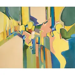 Barbara Mueller, Madame Butterfly, 1970, Acrylic on canvas