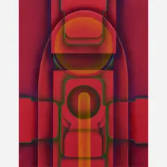 Barbara Mueller, Portal II, 1976 Airbrushed, watercolor