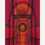 Barbara Mueller, Portal II, 1976 Airbrushed, watercolor