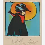 Peter Max, Poet I, 1976, Color lithograph on paper