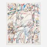 Barbara Mueller, Small Craft Warning, 1987 4-color, lithograph on paper