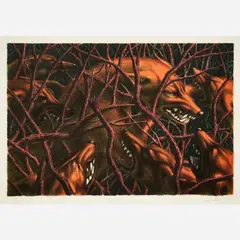 Leonard Koscianski, Pleiades, 1989, Color lithograph