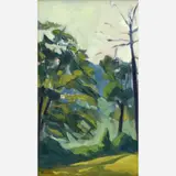 Judith Reeve, Untitled landscape, circa early 1990s, Oil on Masonite