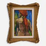 Maurice Man, Seated Nude with Red Hair, Oil