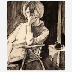 Theophilus Brown, Untitled, 1967, Charcoal