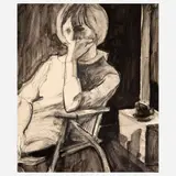 Theophilus Brown, Untitled, 1967, Charcoal