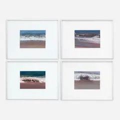Barbara Frets, Surf Series (#1, #10, #13, and #16), 1981, Acrylic on Masonite