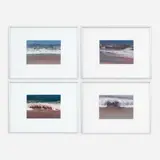 Barbara Frets, Surf Series (#1, #10, #13, and #16), 1981, Acrylic on Masonite
