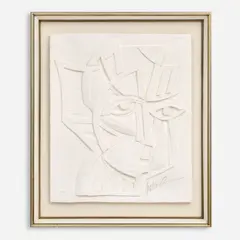 Anthony Quinn, Irene, 1984 Vellum relief sculpture 29" x 24 1/2, Pencil