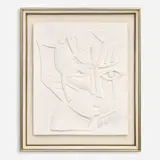 Anthony Quinn, Irene, 1984 Vellum relief sculpture 29" x 24 1/2, Pencil